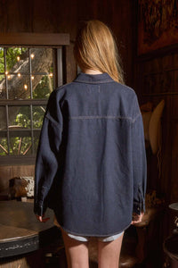 Dark Denim Button-Down