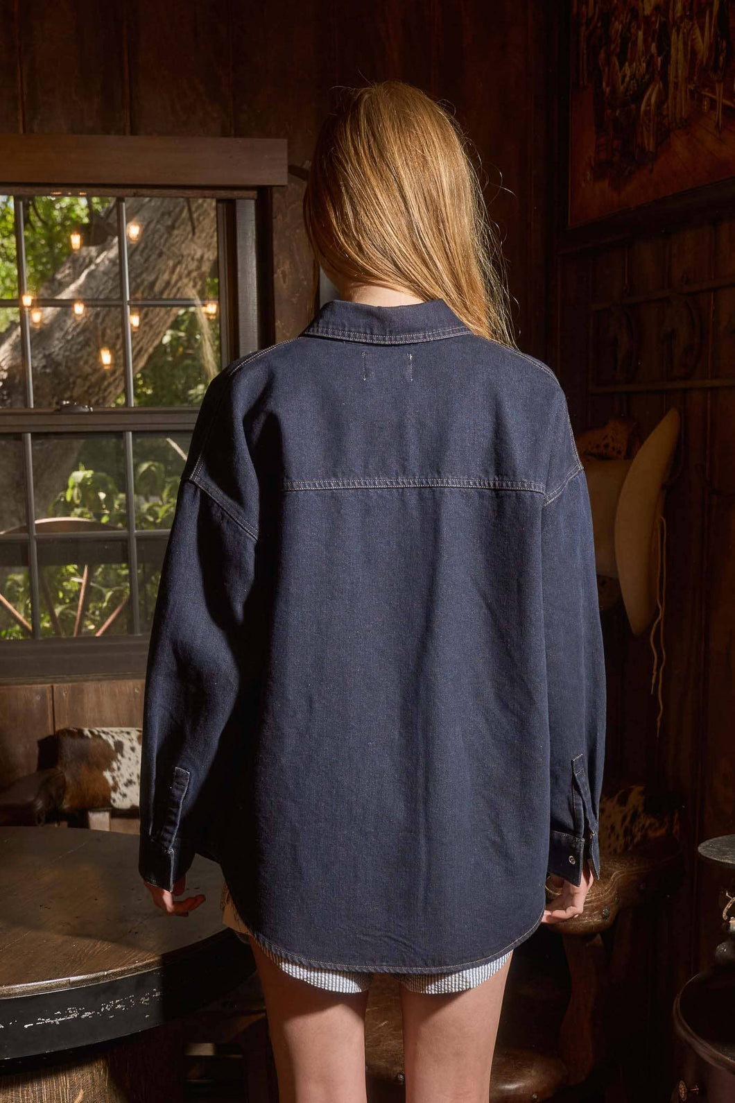 Dark Denim Button-Down