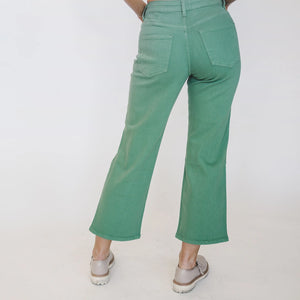 Green Cropped Jean