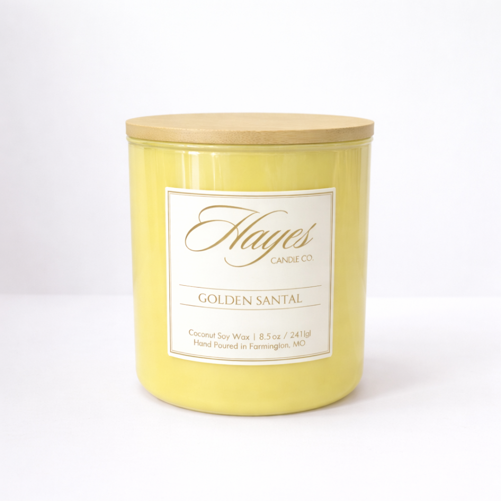Hayes Candle Golden Santal Yellow 8.5oz