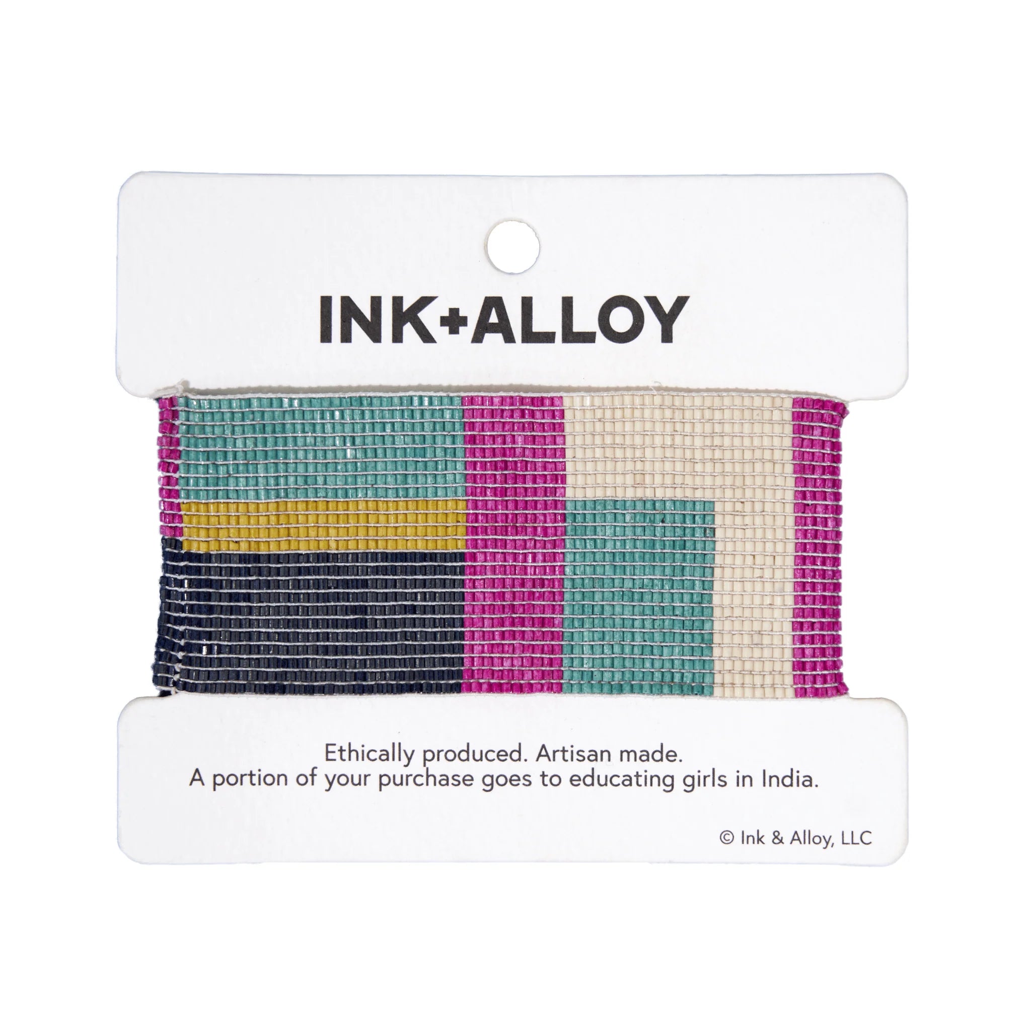 Brooklyn Magenta Color Block Bracelet