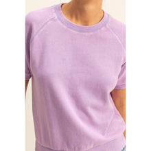 Load image into Gallery viewer, Wisteria Crew Neck Ribbed Tee
