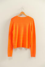 Load image into Gallery viewer, Orange Long Sleeve Buttoned Cardigan
