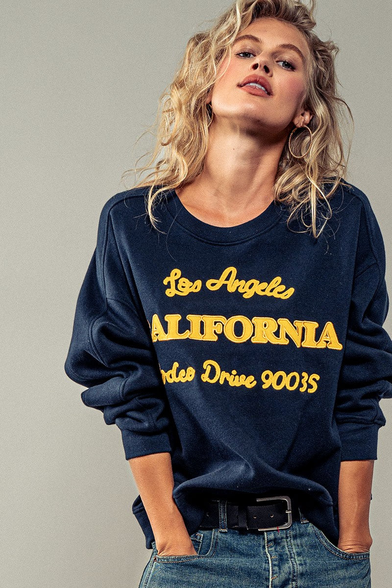 Navy Rodeo Drive Crewneck