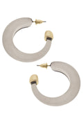 Brady Chunky Resin Hoop Earrings
