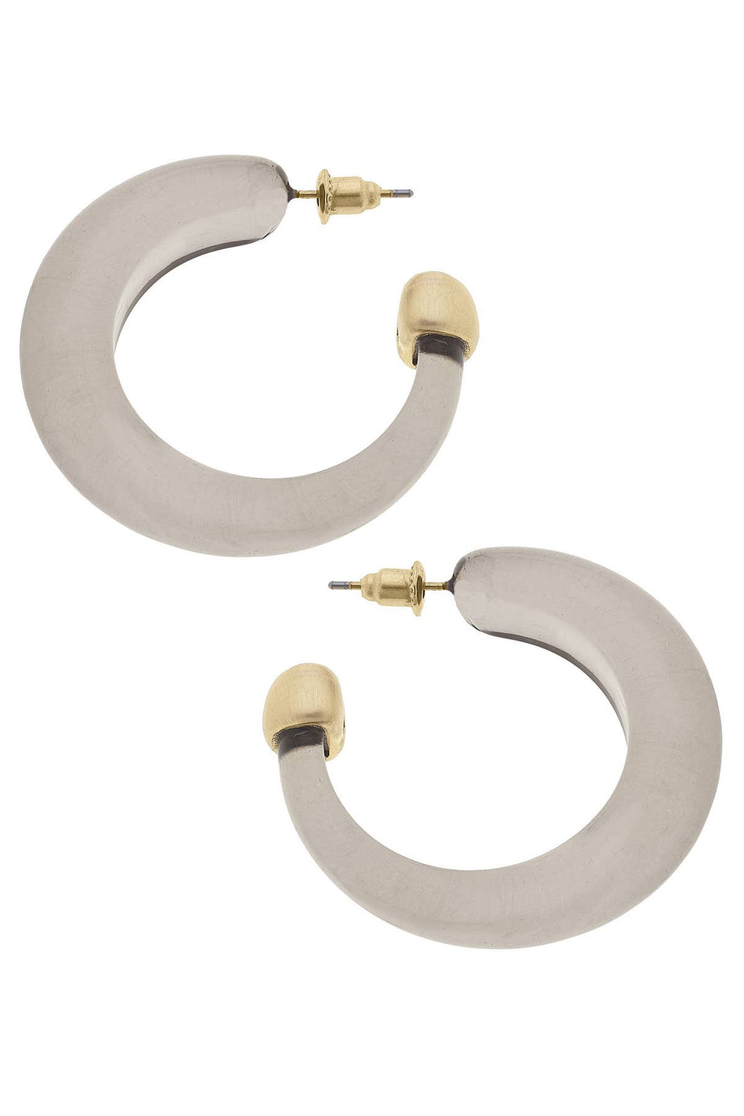 Brady Chunky Resin Hoop Earrings