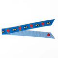 Camile Eye Print Skinny Scarf
