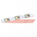Camile Sardine Print Skinny Scarf