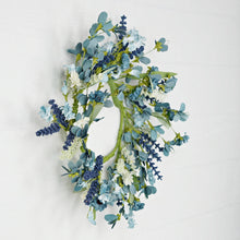 Load image into Gallery viewer, Wreath-Mix Country Blue and White Flowers
