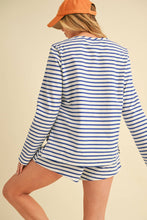 Load image into Gallery viewer, Blue Stripe Long Sleeve
