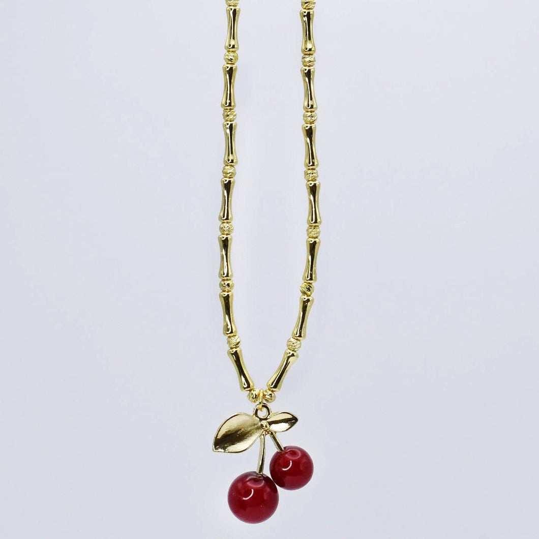 Cherry Pendant Necklace