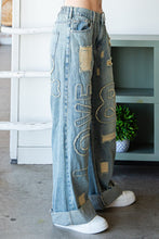 Load image into Gallery viewer, Washed Love Patch Denim Pant
