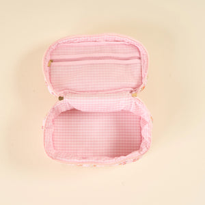 Glam & Go Quilted Cosmetic Bag Petal Parade Pink