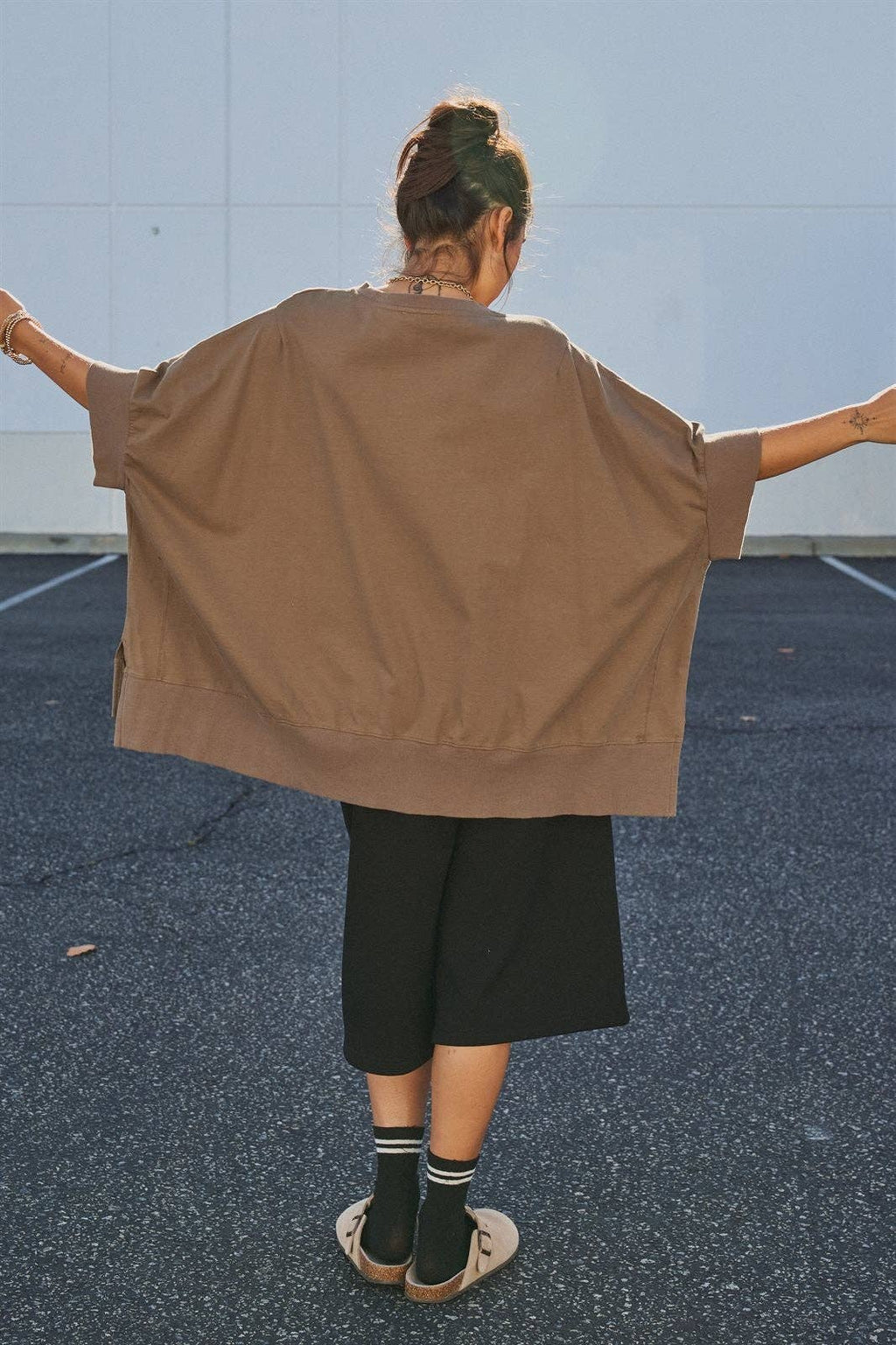 Retro Graphic Oversized Top