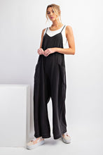 Load image into Gallery viewer, Black Wide Leg Mineral Wash Jumper
