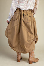 Load image into Gallery viewer, Washed Parachute Maxi Cargo Skirt
