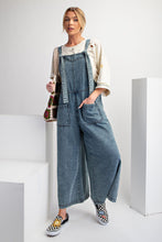 Load image into Gallery viewer, Stone Washed Wide Leg Overalls
