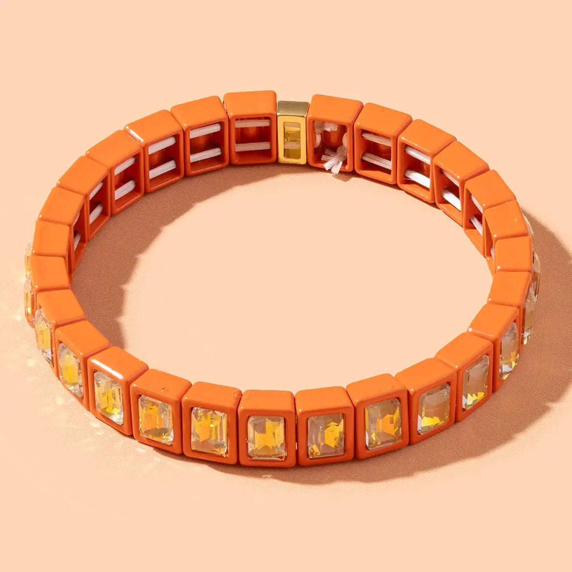 Enamel Stretch Bracelet - Penelope Spice