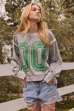 Load image into Gallery viewer, Heather Gray Sport Letter Sweatshirt
