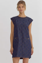 Load image into Gallery viewer, Dark Denim Top Stitch Dress
