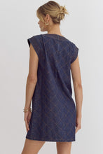 Load image into Gallery viewer, Dark Denim Top Stitch Dress
