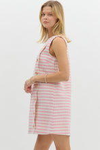 Load image into Gallery viewer, Pink Striped Boucle Dress
