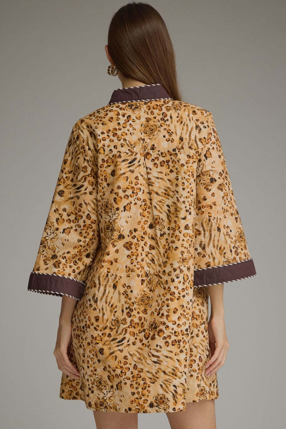 Animal Print V-Neck Dress