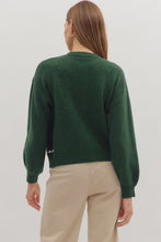 Load image into Gallery viewer, Pine Floral Embroidered Knit Cardigan
