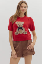 Load image into Gallery viewer, Teddy Bear Short Sleeve Sweater
