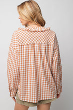 Load image into Gallery viewer, Plaid Fringe Button-Down Shirt
