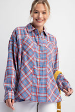 Load image into Gallery viewer, Oversized Plaid Button-Down
