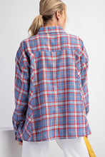 Load image into Gallery viewer, Oversized Plaid Button-Down
