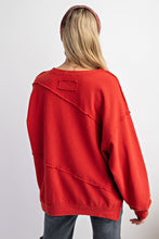 Load image into Gallery viewer, Crimson Textured Lightweight Sweatshirt
