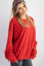 Load image into Gallery viewer, Crimson Textured Lightweight Sweatshirt
