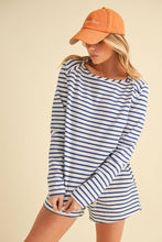 Load image into Gallery viewer, Blue Stripe Long Sleeve
