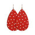 Crimson Petite Heart Teardrops