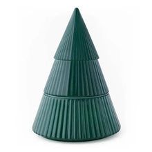 Load image into Gallery viewer, Hayes Candle Green Glass Tree Jar 9oz
