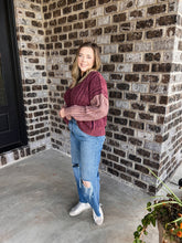 Load image into Gallery viewer, Plum/Purple Haze Vneck Sweater
