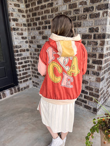 Clay Peace Patchwork Pullover