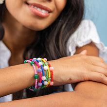 Load image into Gallery viewer, Mia Kelly Green/White Bracelet
