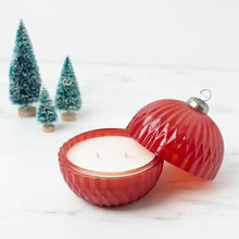 Load image into Gallery viewer, Hayes Candle Red Glass Ornament 6oz

