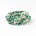Sage Confetti Bracelet Set Green