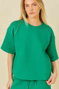 Green Quilted Top