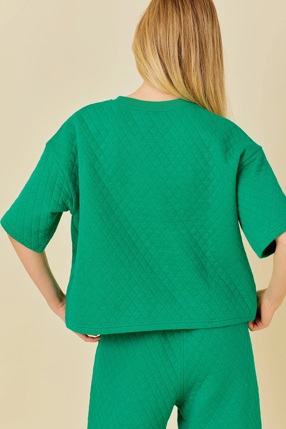 Green Quilted Top
