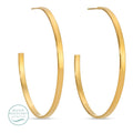 Large Flat Hoop Gold