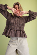 Plaid Peter Pan Collar Button Down
