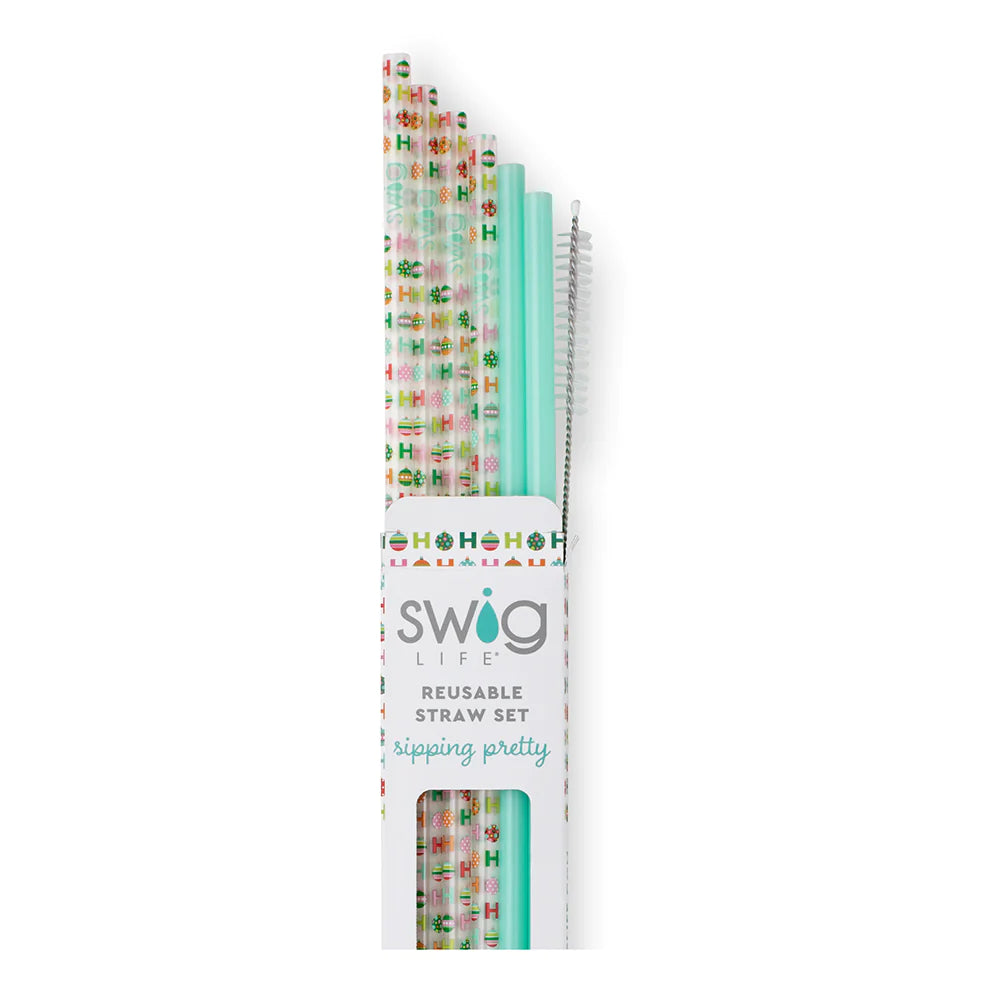 Swig Reusable Straw Set HoHoHo