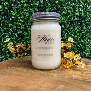 Hayes Candle Toasted Pumpkin Spice Mason Jar