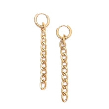 Load image into Gallery viewer, Beljoy Eclipse Earring Curb Chain
