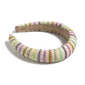 Padded Straw ZigZag Headband